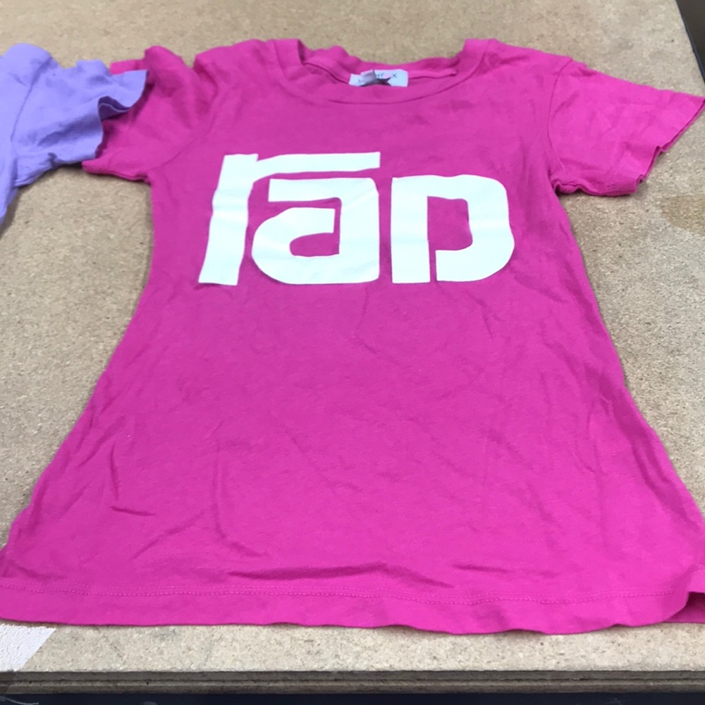 CUTE!Wildfox KIDS rad Tee in Pink or Purple sz 7/8